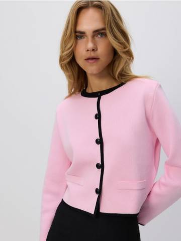 Reserved - LADIES` SWEATER - пастельний рожевий - 364IX-03X Reserved - LADIES` SWEATER - пастельний рожевий - 364IX-03X