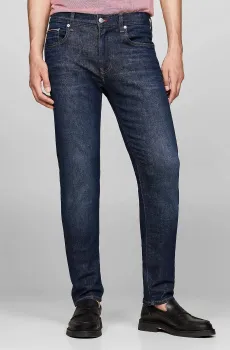 Мужские темно-синие джинсы SLIM BLEECKER PSTR BENTON BLUE Синий 38-32 Tommy Hilfiger MW0MW35717