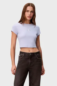 Женский голубой топ MONOLOGO Голубой L Calvin Klein Jeans LV047AB802