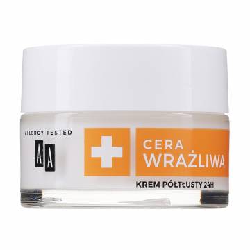 Полужирный крем AA Sensitive Skin для сухой и нормальной кожи лица, 50 мл Полужирный крем AA Sensitive Skin для сухой и нормальной кожи лица, 50 мл