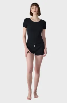 Женская черная футболка COLY Черный M Etam 6550934