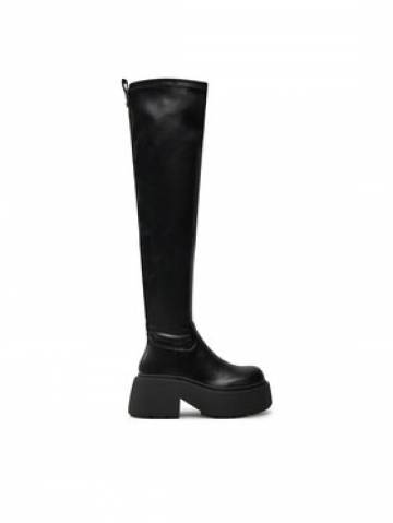 Buffalo Чоботи Vicious Stretch Overknee 1223076 Чорний Buffalo Чоботи Vicious Stretch Overknee 1223076 Чорний