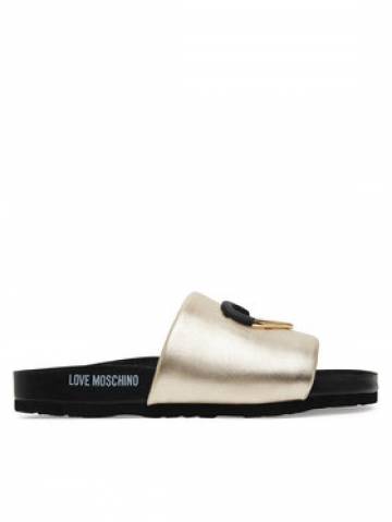 LOVE MOSCHINO Шльопанці JA28283G1MIF0900 Золотий LOVE MOSCHINO Шльопанці JA28283G1MIF0900 Золотий