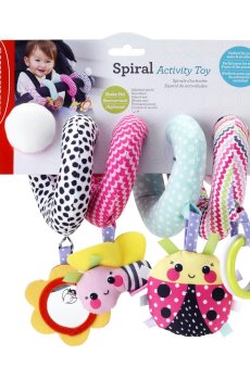 Детская мягкая игрушка-спираль Infantino Веселые насекомые, с рождения (316196)