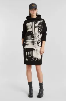 Женское черное платье Scene gr hdd sw dress l/s wmn Черный S G-Star RAW D25035,D589