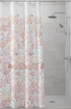 Шторка для душу з морським мотивом - помаранчевий