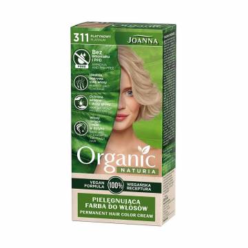 Безаммиачная стойкая крем-краска для волос Joanna Naturia Organic Permanent Color Cream 311 Platinum, 100 мл Безаммиачная стойкая крем-краска для волос Joanna Naturia Organic Permanent Color Cream 311 Platinum, 100 мл