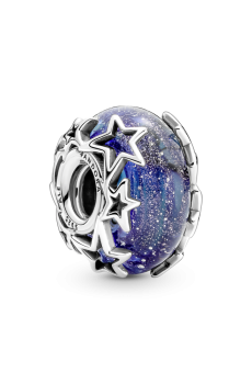 Намистина "Блакитна галактика та зірка"