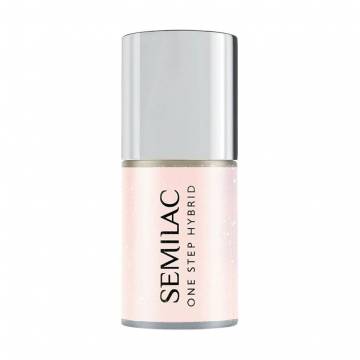 Гель-лак для ногтей Semilac One Step Hybrid, S257 Naked Glitter Rose, 5 мл