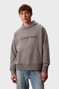 Мужское серое худи STANDARD LOGO PREMIUM TERRY Серый XL Calvin Klein LV14LD229G
