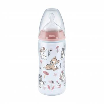 Детская бутылочка для кормления NUK First Choice Bambi с силиконовой соской, 300 мл (3952432) Детская бутылочка для кормления NUK First Choice Bambi с силиконовой соской, 300 мл (3952432)