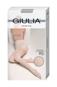 Колготки женские Giulia Tracery с шортиками, 90 DEN, Silver, размер 2