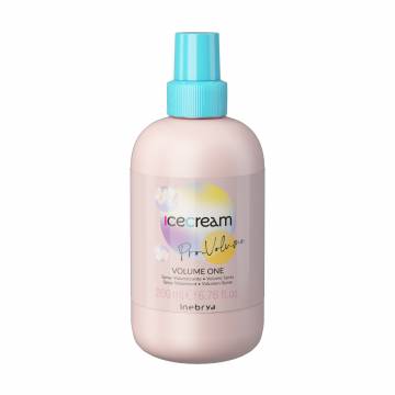 Спрей для придания объема волос Inebrya Ice Cream Volume One 15 in 1 Spray, 200 мл Спрей для придания объема волос Inebrya Ice Cream Volume One 15 in 1 Spray, 200 мл