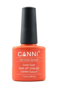 Уценка! Гель-лак для ногтей Canni Gel Color System Color Coat Soak-off UV&LED 107 Пастельный лососевый, 7.3 мл