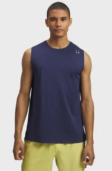 Мужская темно-синяя майка UA Halo Vent SL Синий M Under Armour 6007090-403