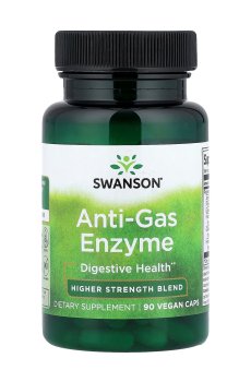 Фермент против газообразования Swanson Anti-Gas Enzyme 123 мг, 90 капсул