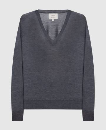 Серый пуловер JULIO из кашемира