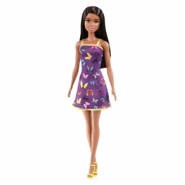 Лялька Barbie Супер стиль Темношкіра брюнетка в сукні з метеликами (T7439/HBV07) Лялька Barbie Супер стиль Темношкіра брюнетка в сукні з метеликами (T7439/HBV07)