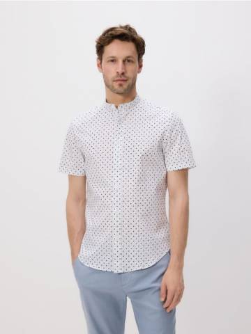 Reserved - Сорочка slim fit із коміром-стійкою - блідо-блакитний - 173DV-05P Reserved - Сорочка slim fit із коміром-стійкою - блідо-блакитний - 173DV-05P