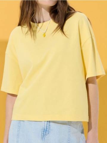 Футболка oversize - світло-жовтий Футболка oversize - світло-жовтий