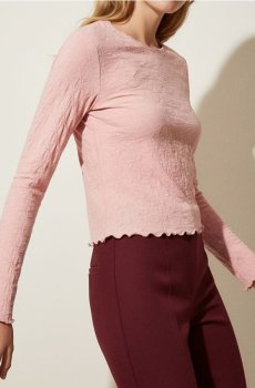 Джемпер з довгим рукавом - пастельний рожевий