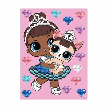 Алмазная мозаика Ideyka LOL Surprise! Miss Baby With Miss Puppy с частичной выкладкой, 15*20 см (AML1201) Алмазная мозаика Ideyka LOL Surprise! Miss Baby With Miss Puppy с частичной выкладкой, 15*20 см (AML1201)