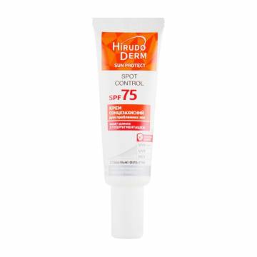 Солнцезащитный крем для лица Hirudo Derm Sun Protect Spot Control SPF 75, для проблемных зон, 25 мл Солнцезащитный крем для лица Hirudo Derm Sun Protect Spot Control SPF 75, для проблемных зон, 25 мл