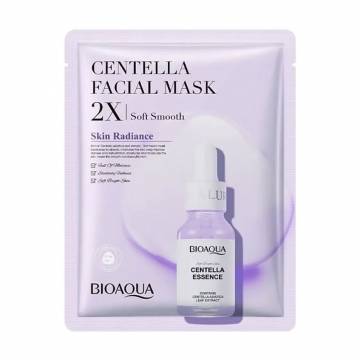 Тканевая маска для лица Bioaqua Centella Facial Mask 2X Soft Smooth с эссенцией центеллы азиатской, 30 г Тканевая маска для лица Bioaqua Centella Facial Mask 2X Soft Smooth с эссенцией центеллы азиатской, 30 г