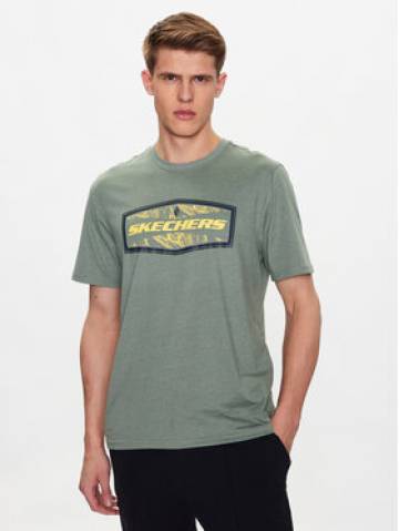 Skechers Футболка Latitude MTS368 Зелений Regular Fit Skechers Футболка Latitude MTS368 Зелений Regular Fit