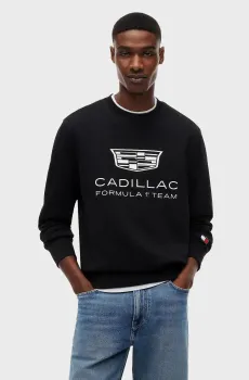 Мужской черный свитшот TH x Cadillac Formula 1® Team Черный M Tommy Hilfiger MN0MN00078