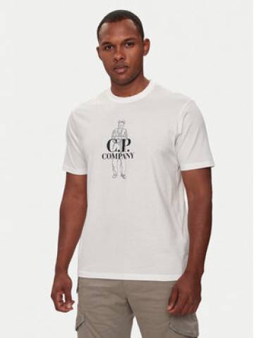 C.P. Company Футболка 17CMTS063A005100W Білий Regular Fit C.P. Company Футболка 17CMTS063A005100W Білий Regular Fit