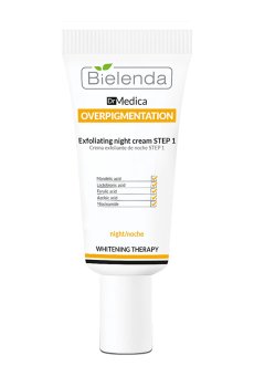 Отшелушивающий ночной крем для лица Bielenda Dr Medica Overpigmentation Exfoliating Night Cream Step 1, 30 мл