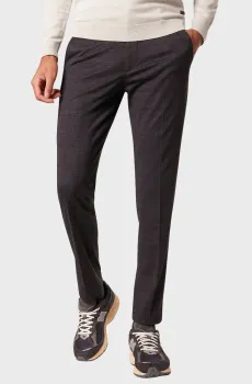Мужские темно-синие брюки в клетку Синий 46 Pierre Cardin PC.-C4 72434.6039
