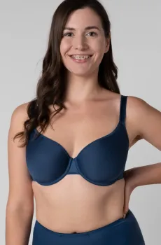 Женский синий бюстгальтер Синий 85B brabrabra 1070048