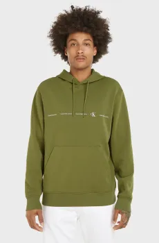 Мужское зеленое худи Зеленый M Calvin Klein Jeans J30J325340