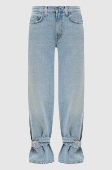 Голубые джинсы Cinched Hem