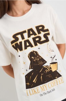 Футболка з принтом Star Wars - кремовий