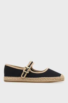 Женские черные эспадрильи MARYJANE Черный 38 Tommy Hilfiger FW0FW09239
