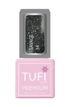 Уценка! Гель-лак для ногтей Tufi profi Premium Savage 34 Светоотражающий Амстердам, 8 мл
