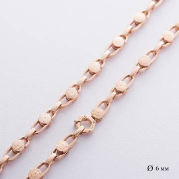 Цепочка из красного золота "BARAKA" ц00392 Цепочка из красного золота "BARAKA" ц00392