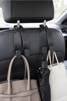 Гачки на автомобільний підголівник 2 pack - чорний
