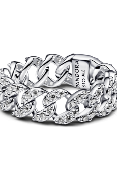 Каблучка "Кубинське плетіння з паве"