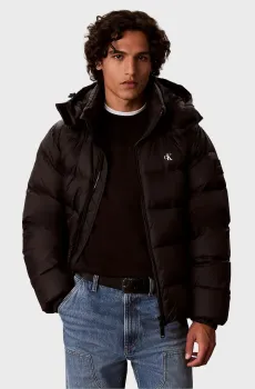 Мужской черный пуховик LS NYLN ZP OFF HOD DOWN PUFR Черный XL Calvin Klein Jeans LV04RG515G