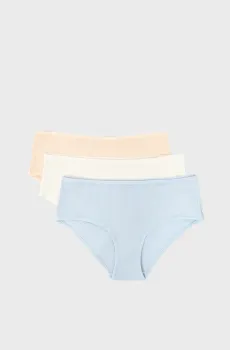 Женские трусики-шорты (3 шт) JOHN Разноцветный M Etam 6539635