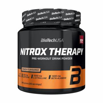 Предтренировочный комплекс BioTech USA Nitrox Therapy Персик, в порошке, 340 г Предтренировочный комплекс BioTech USA Nitrox Therapy Персик, в порошке, 340 г
