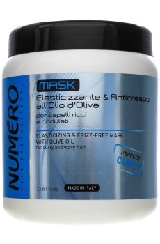 Маска Brelil Numero Elasticizing Mask для кучерявых волос, на основе оливкового масла, 1 л