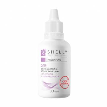 Масло при повреждении ногтевой пластины Shelly Podology Care Стоп онихолизис, с фанезолом и чайным деревом, 30 мл Масло при повреждении ногтевой пластины Shelly Podology Care Стоп онихолизис, с фанезолом и чайным деревом, 30 мл