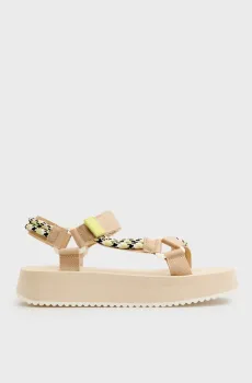 Женские бежевые сандалии EVA ROPE Бежевый 38 Tommy Jeans EN0EN02970