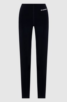 Синие леггинсы с логотипом