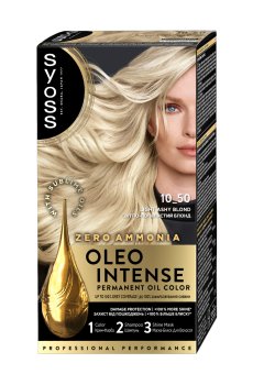 Безаммиачная стойкая краска для волос SYOSS Oleo Intense с маслом-активатором 10-50 Дымчатый блонд, 115 мл